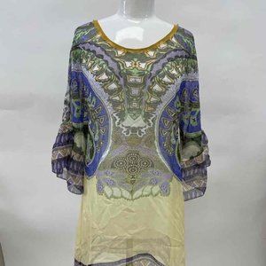 cAbi 100% silk sheer tunic/dress/top, size Med